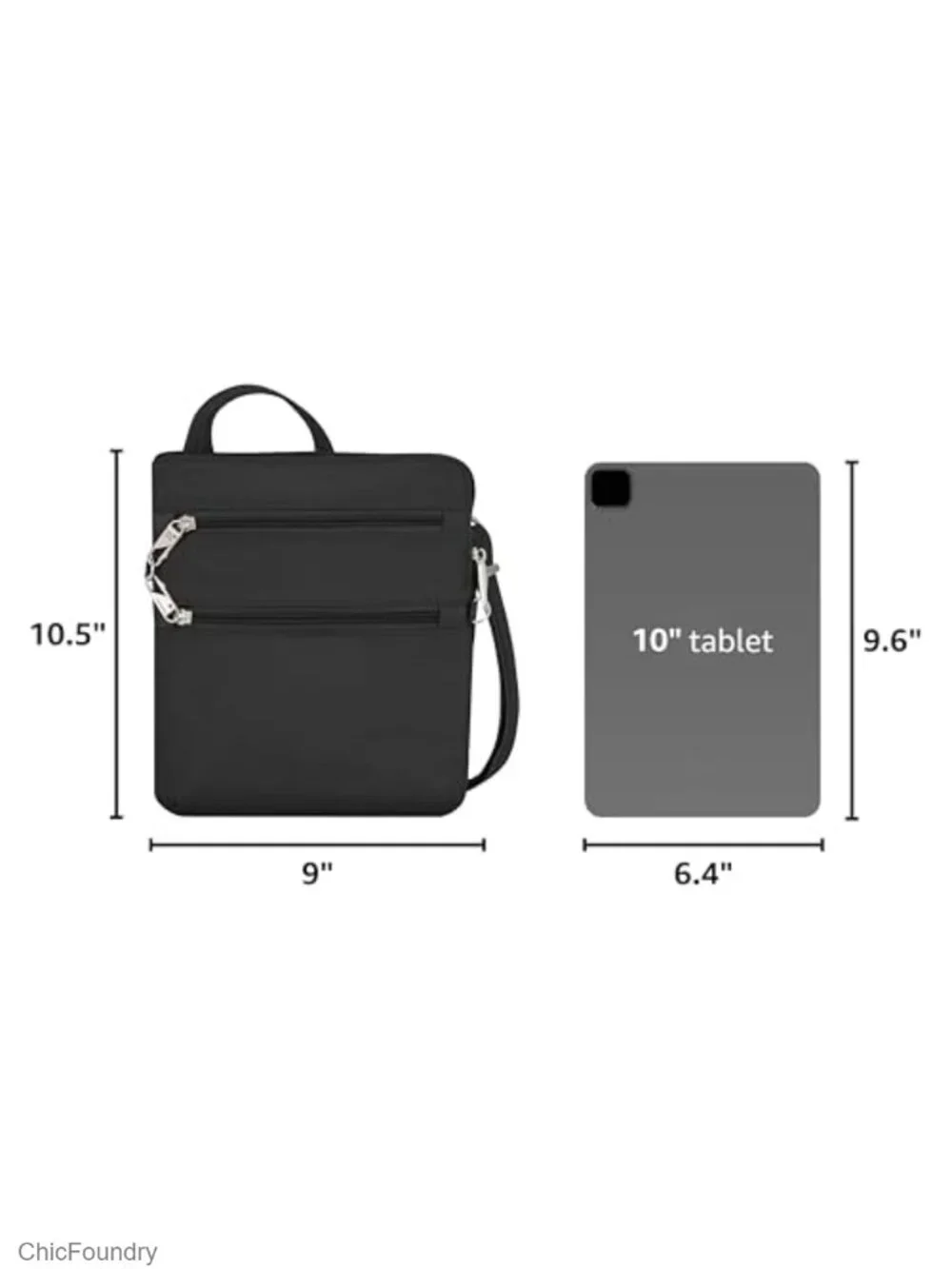 Anti-theft Crossbody Bag with RFID Blocking & Slash-Resistant Design